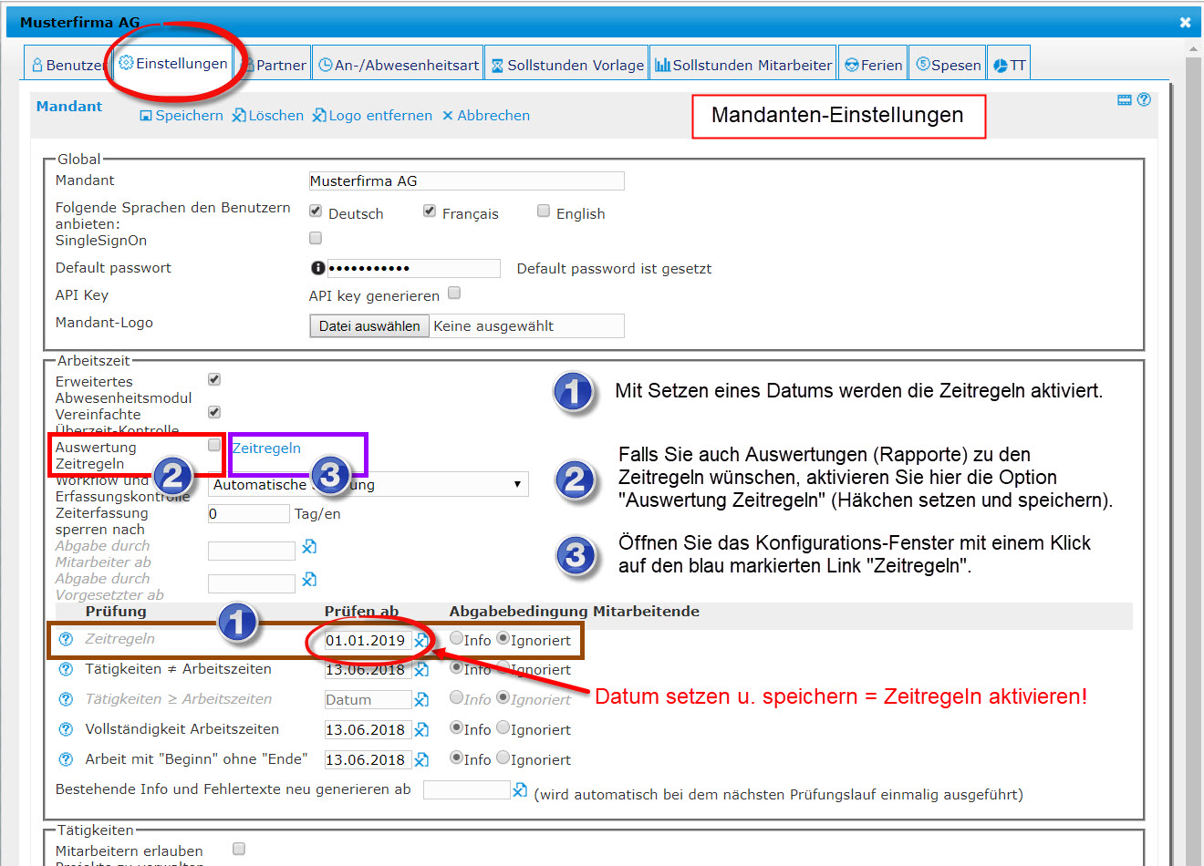 Zeitregeln_01_Einstellungen